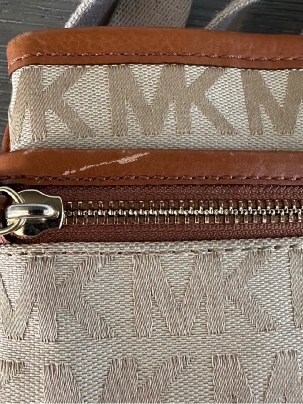 Michael Kors Crossbody Bag Brown Tan - Picture 4 of 8